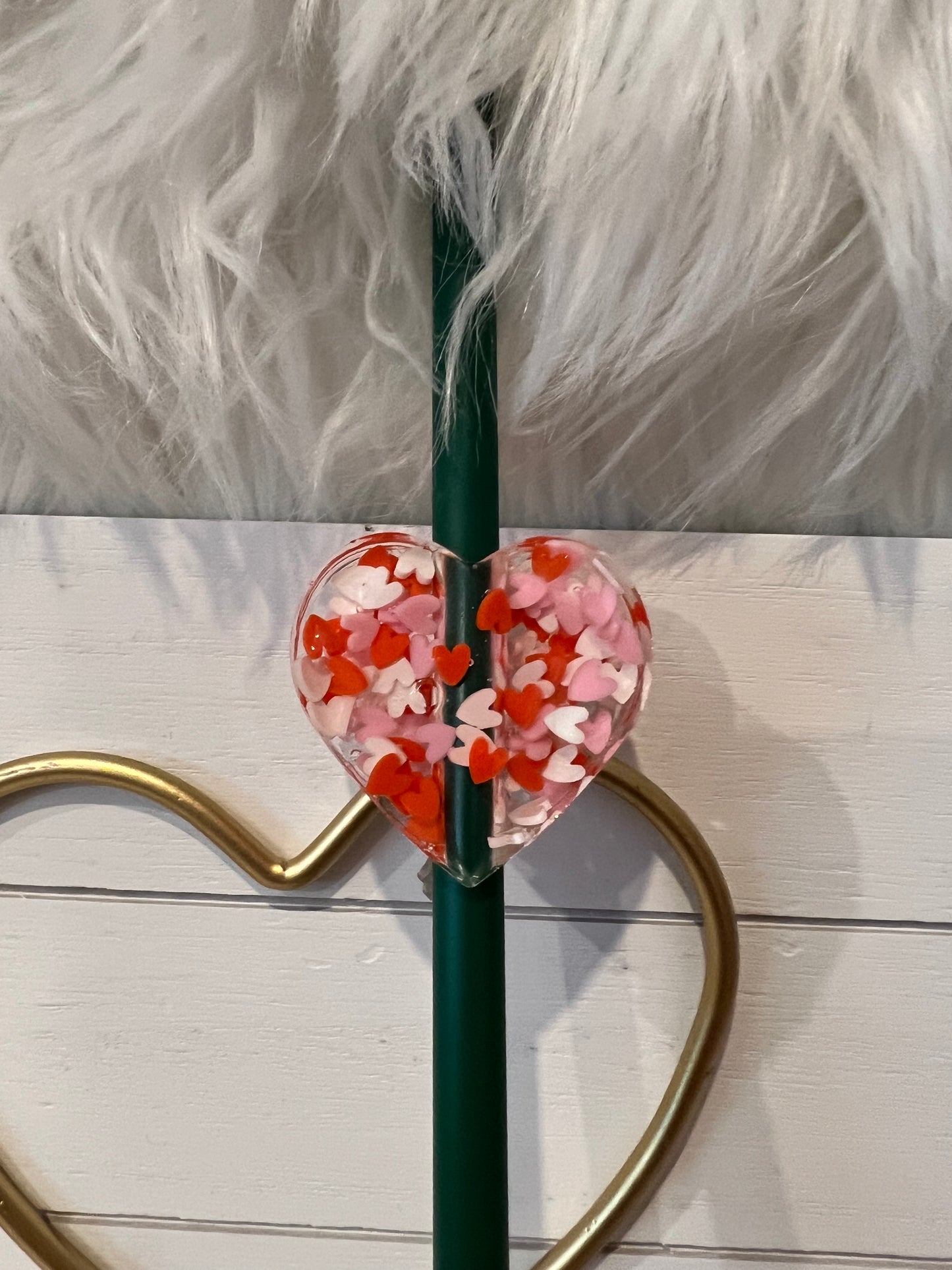 RED HEARTS STRAW ACCESORIES