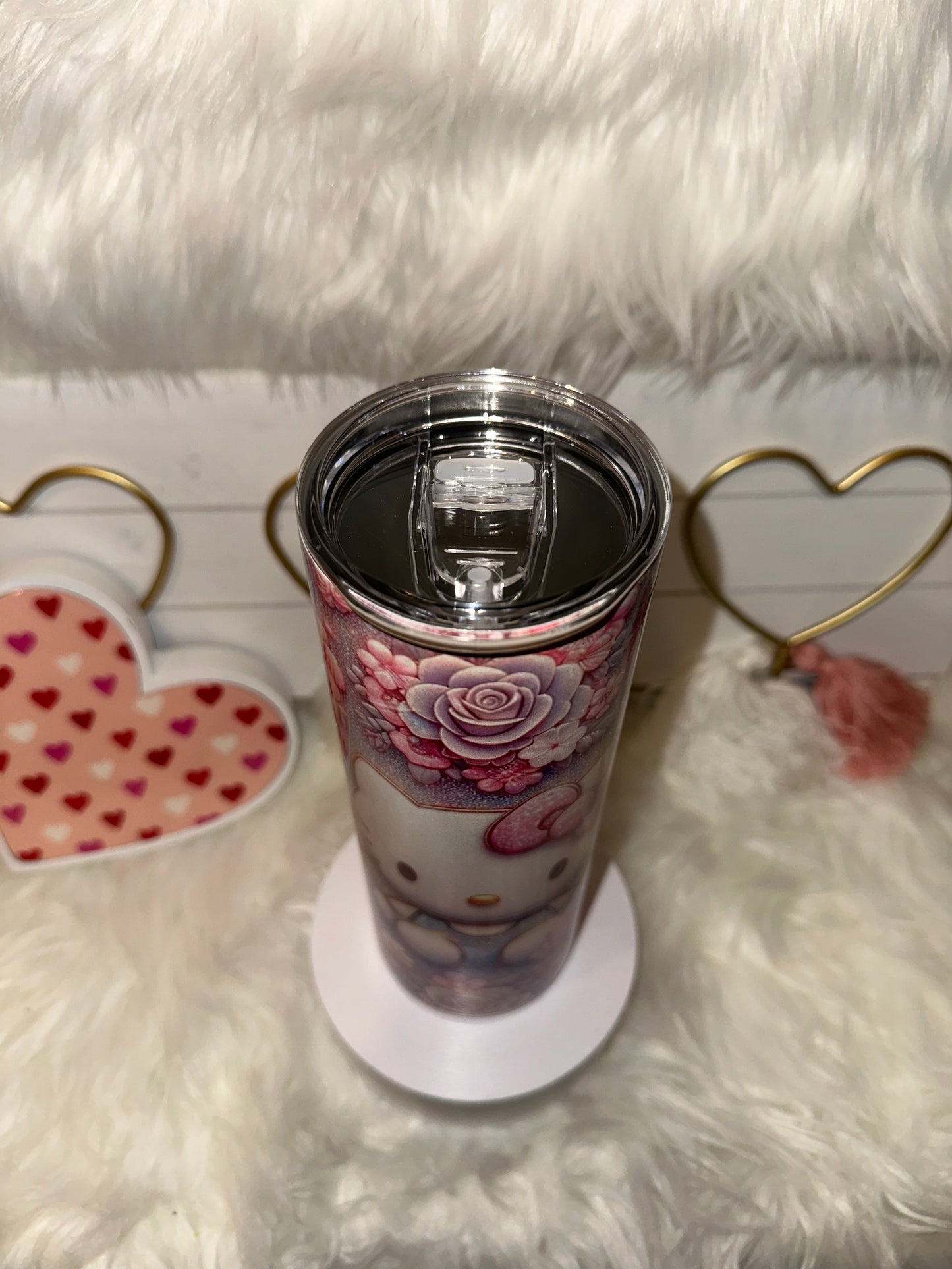 HELLO KITTY GLITTER 3D FLORAL