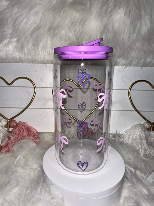 BOW LOVE GLASS CUP
