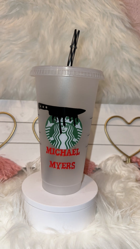 MICHAEL MYERS STARBUCKS CUP