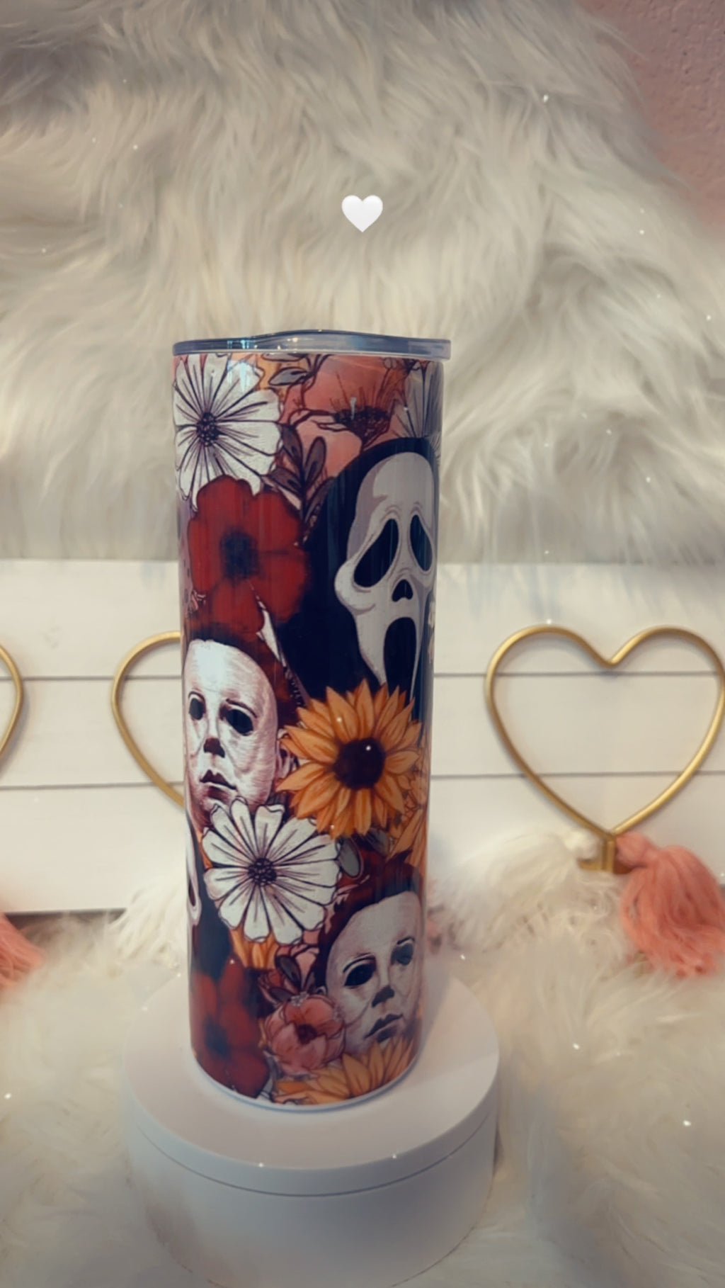 DEADLY FLORAL TUMBLER