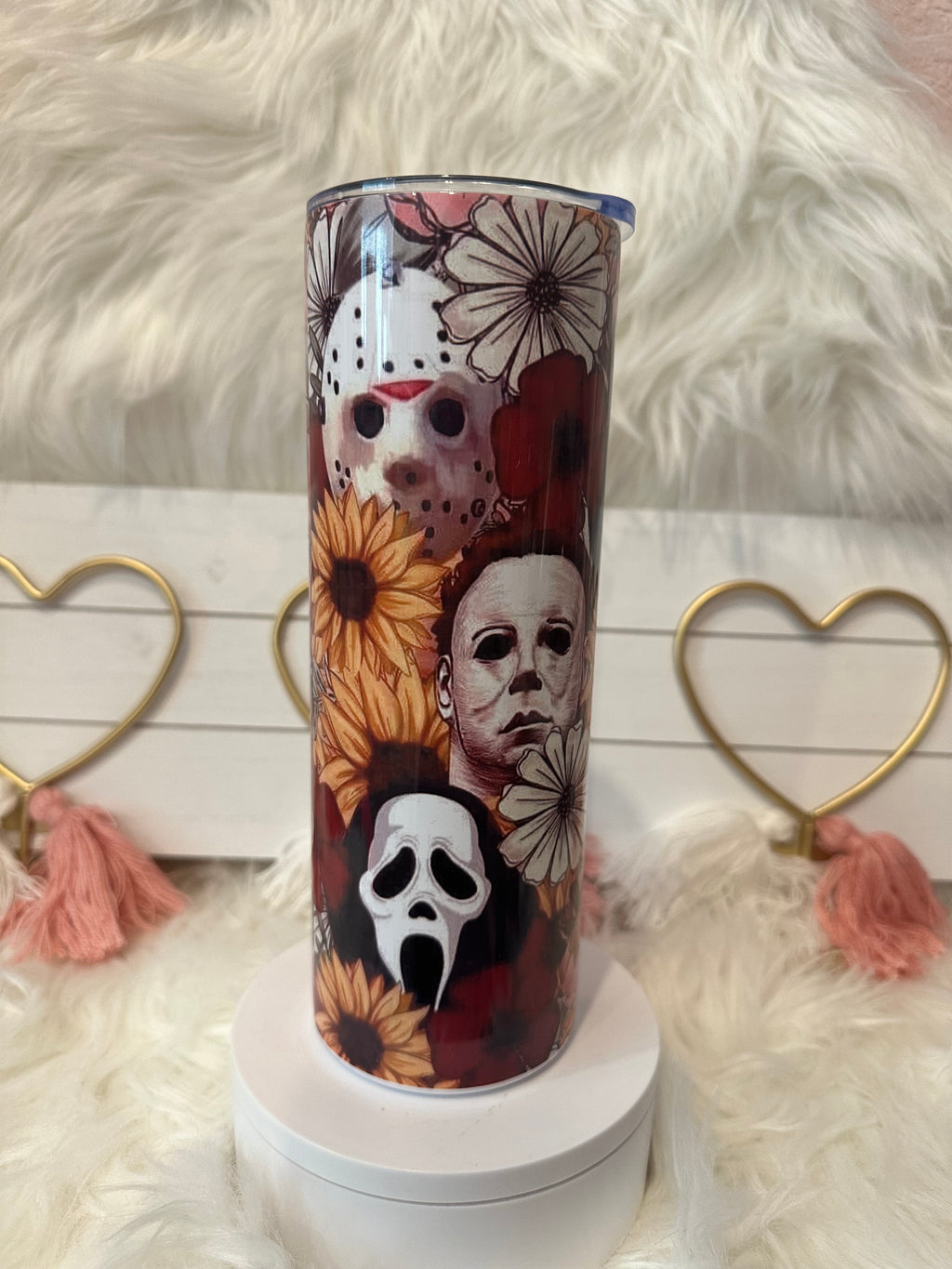 DEADLY FLORAL TUMBLER