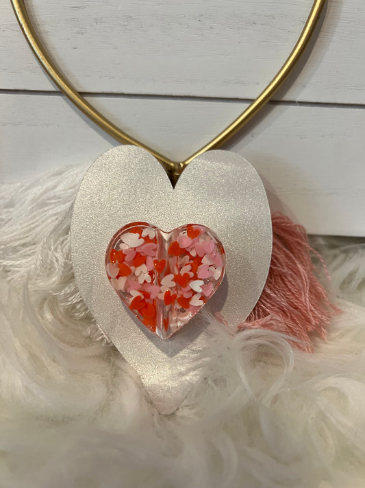 RED HEARTS STRAW ACCESORIES