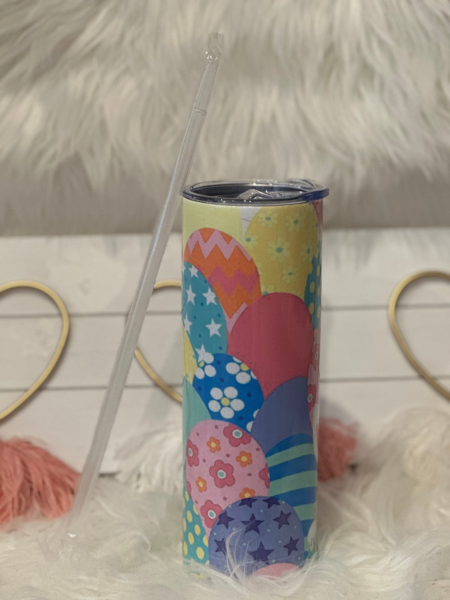 EASTER BUNNY IN EGGS TUMBLER