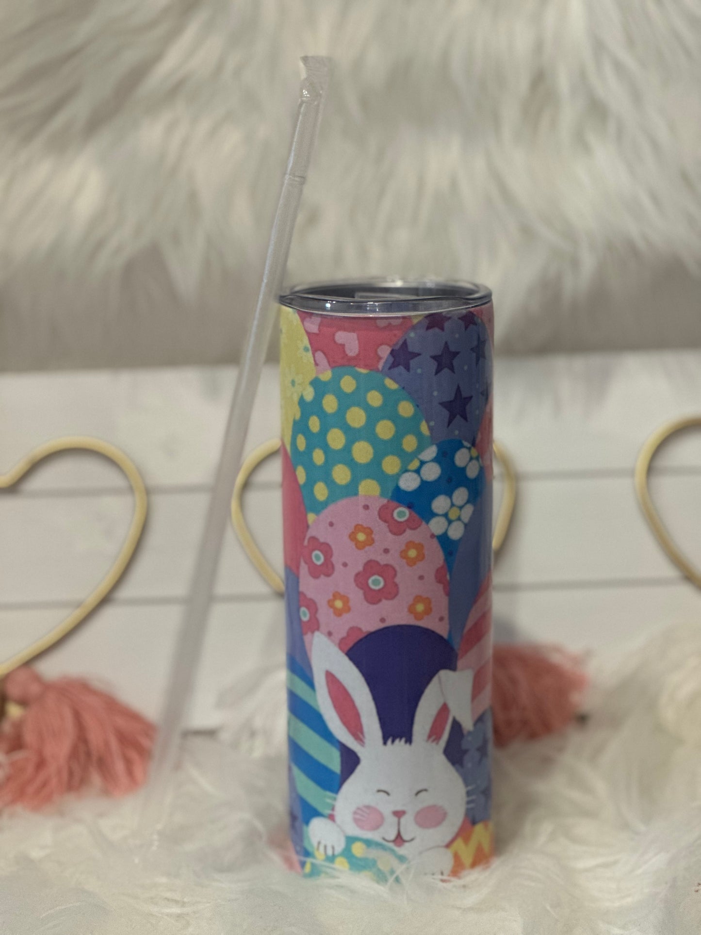 EASTER BUNNY IN EGGS TUMBLER