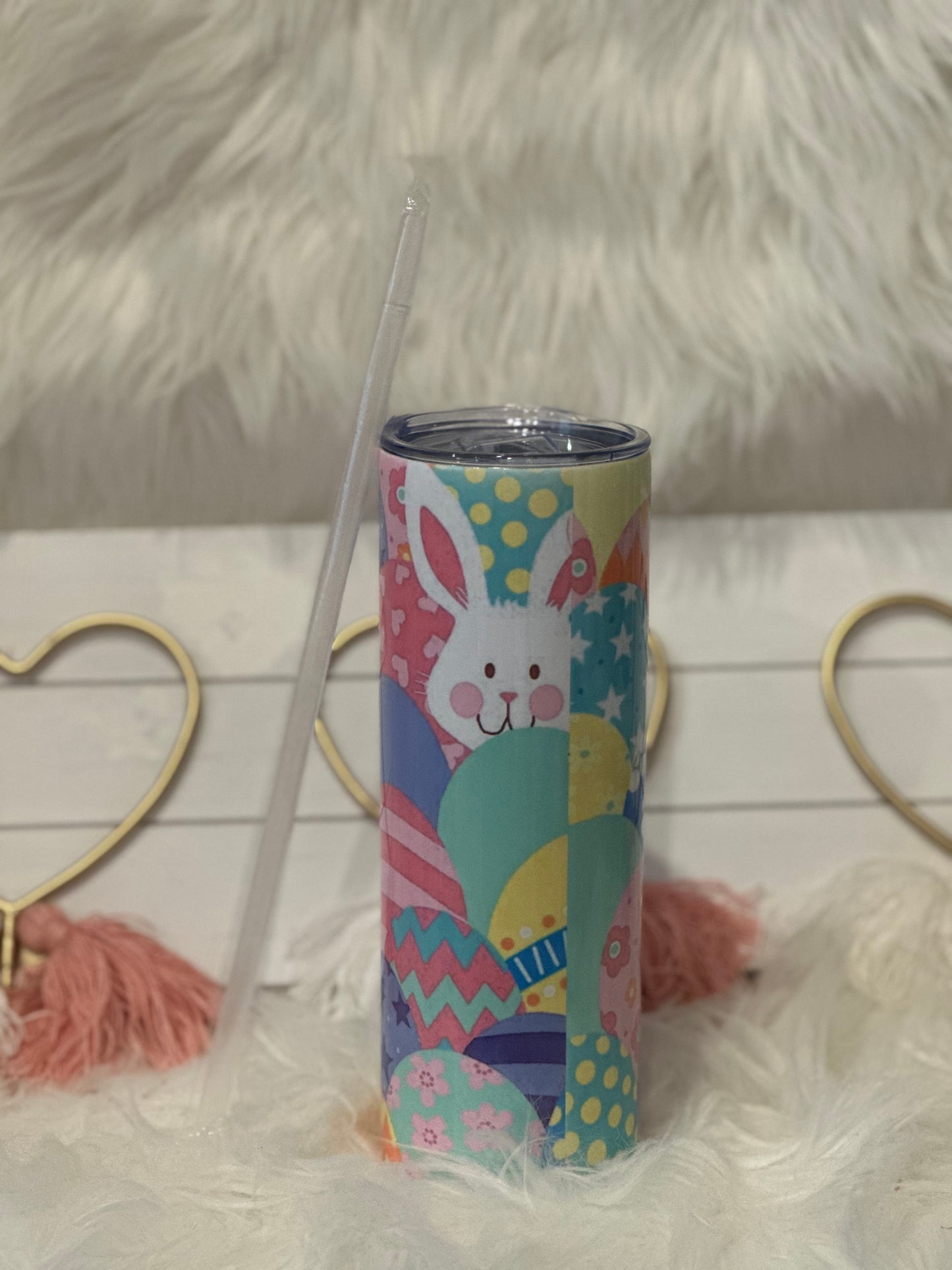 EASTER BUNNY IN EGGS TUMBLER