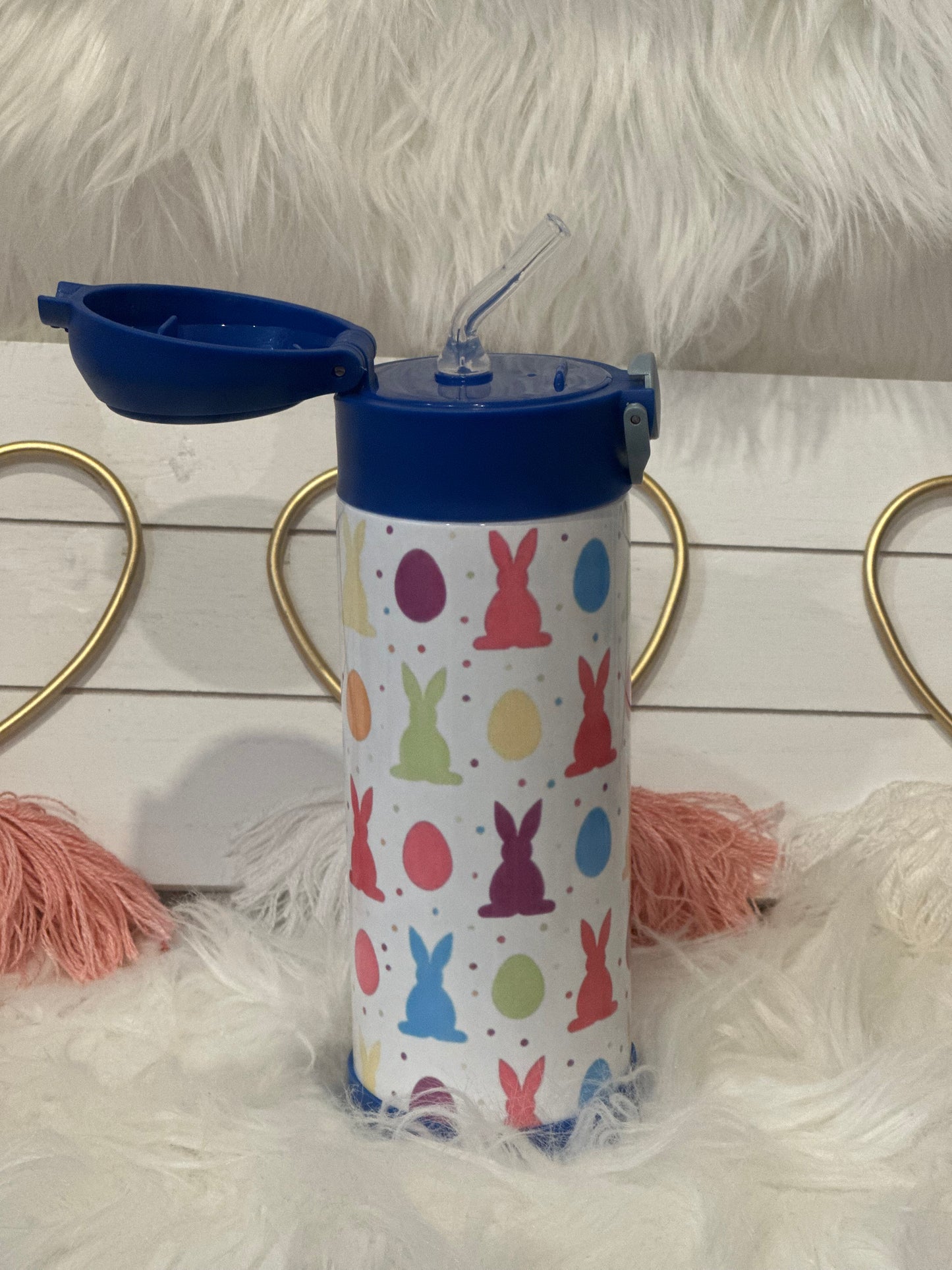 EASTER BUNNY AND EGGS KIDS WATER BOTTLE