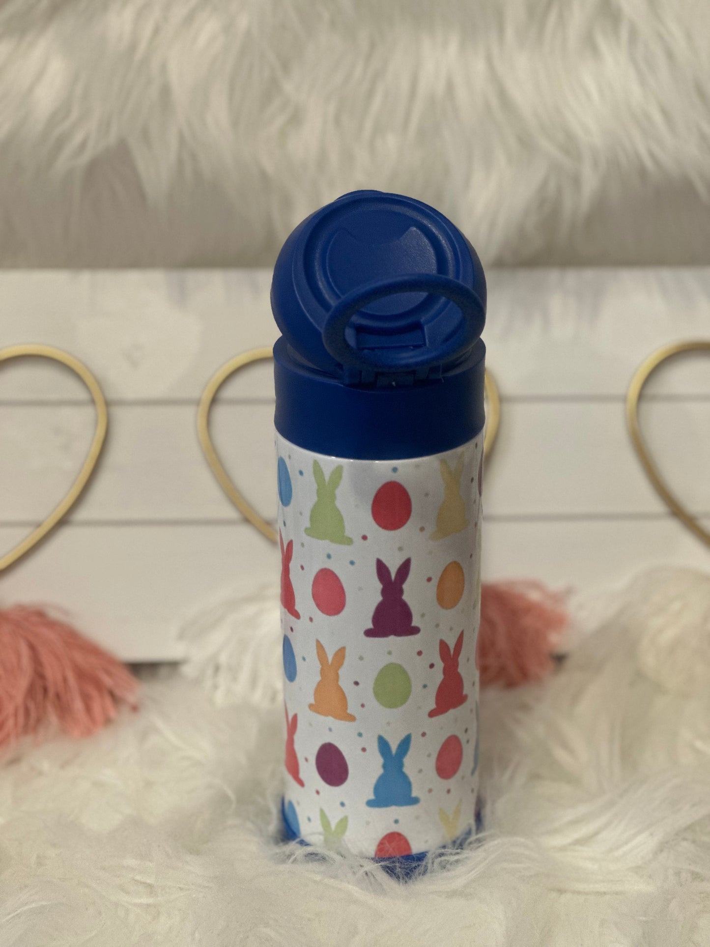 EASTER BUNNY AND EGGS KIDS WATER BOTTLE