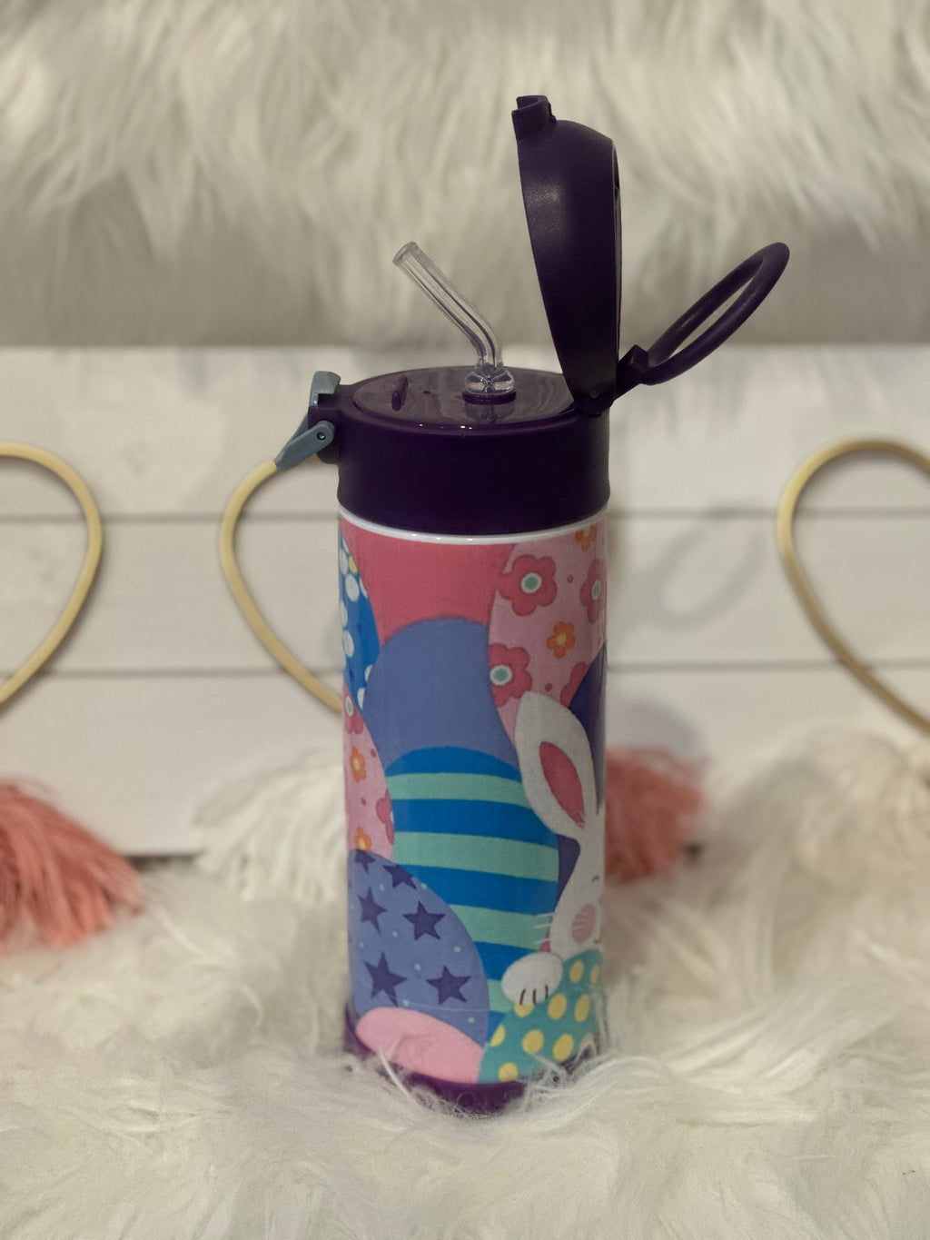 EASTER BUNNY IN EGGS WATER BOTTLE