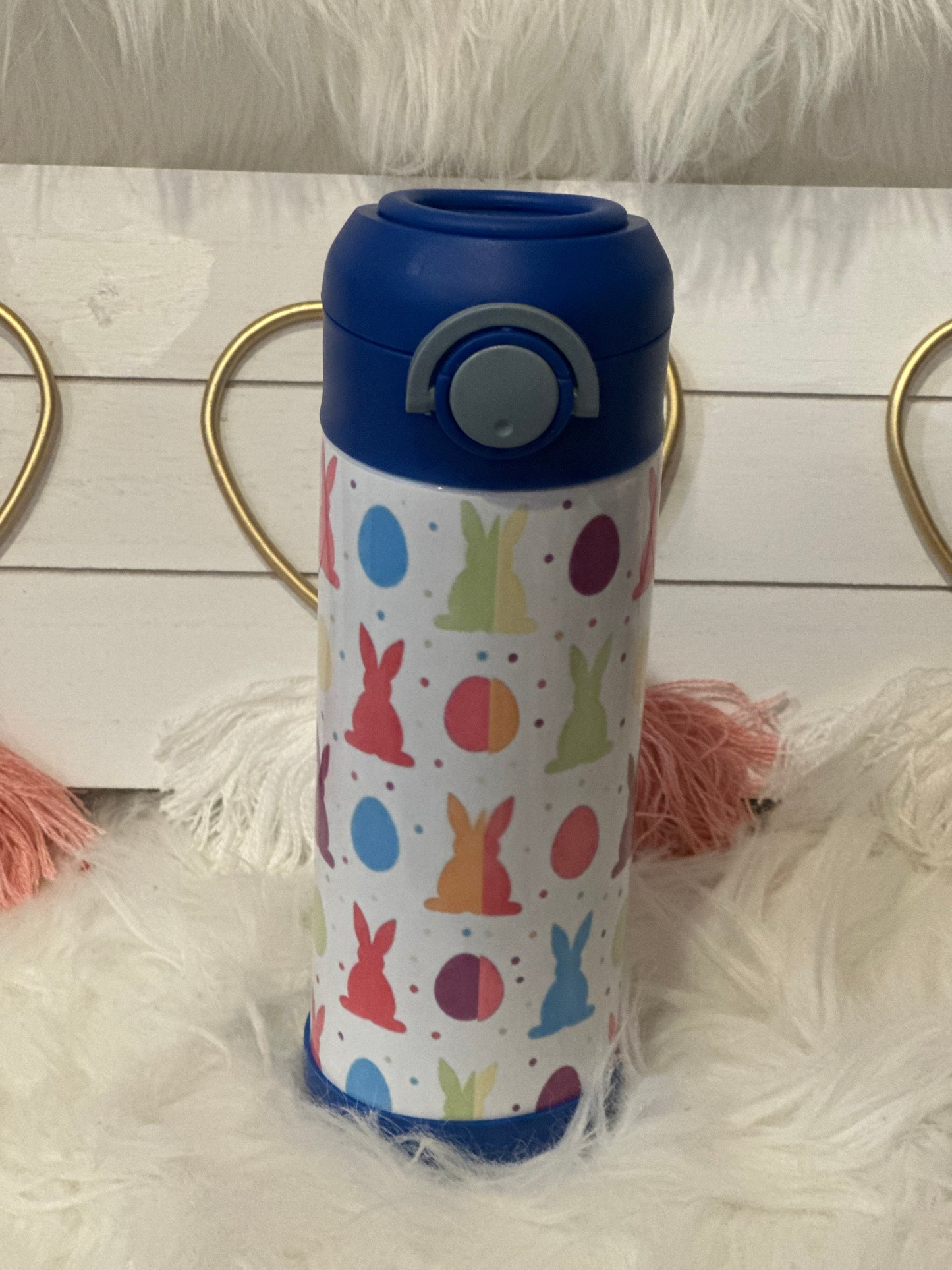 EASTER BUNNY AND EGGS KIDS WATER BOTTLE