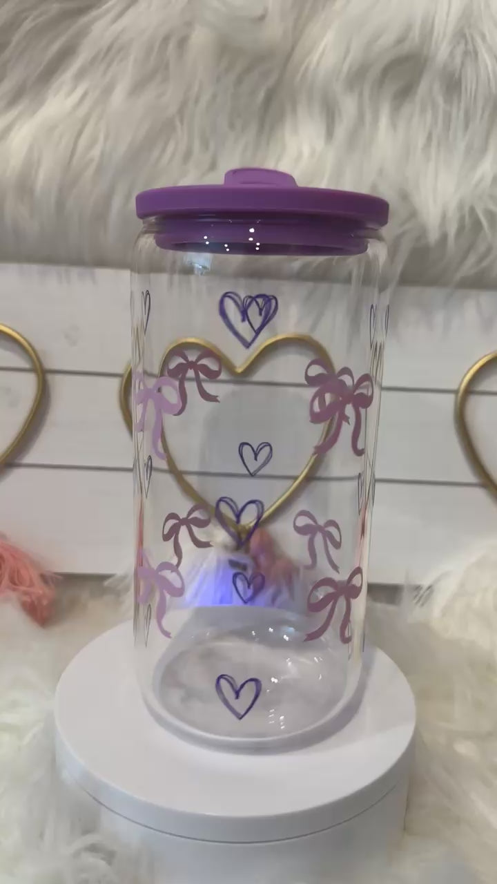 BOW LOVE GLASS CUP