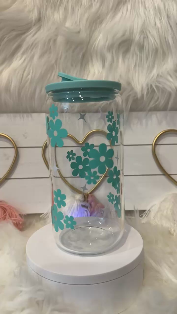 FLOWER SPARK GLASS CUP